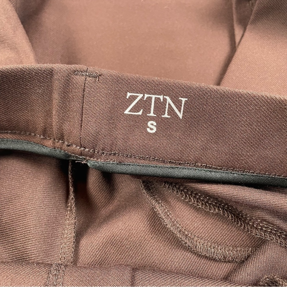 ZTN Stretchy Dress Pants Trousers Womens S Brown Straight Slacks Business Office - Picture 13 of 16